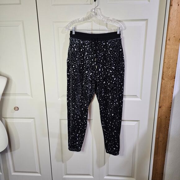 Donna Karan Lounge Set Womens M Leopard Velour Soft Grunge Streetwear RN17363 - Picture 7 of 10